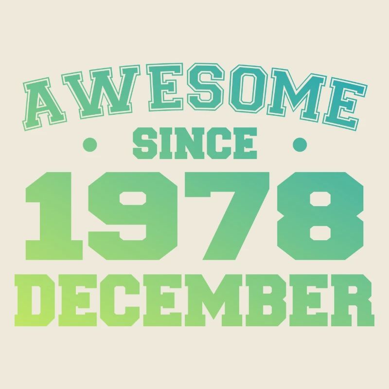 Anniversaire Décembre 1978 - Cadeau Decembre 1978