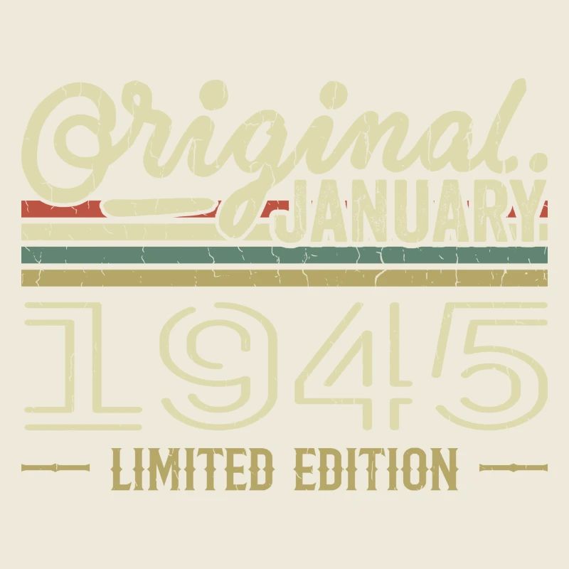 Januar 1945 Geburtstag Januar 1945 Geschenk 1945