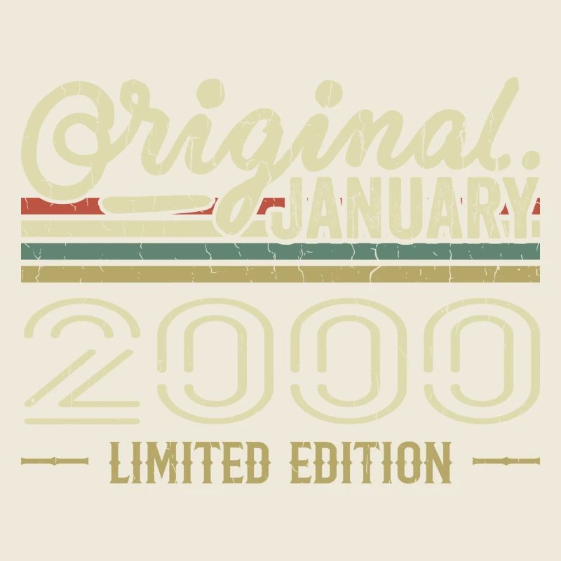 Janvier 2000 anniversaire Janvier 2000 cadeau 2000