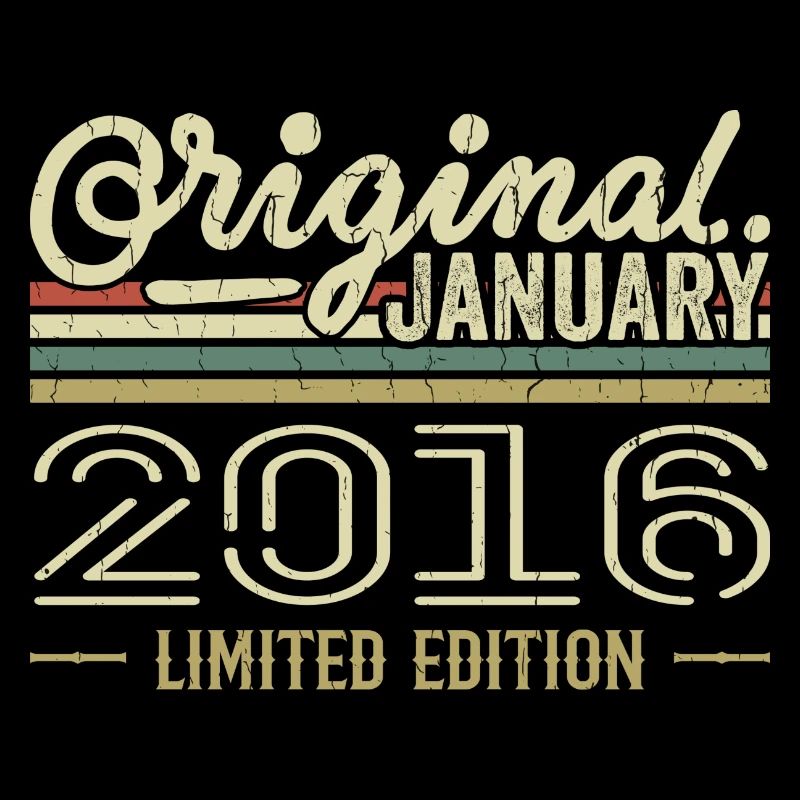 Janvier 2016 anniversaire Janvier 2016 cadeau 2016