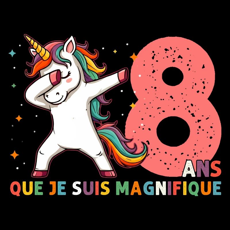 Licorne Dab Cadeau 8 Ème Anniversaire 8 Ans