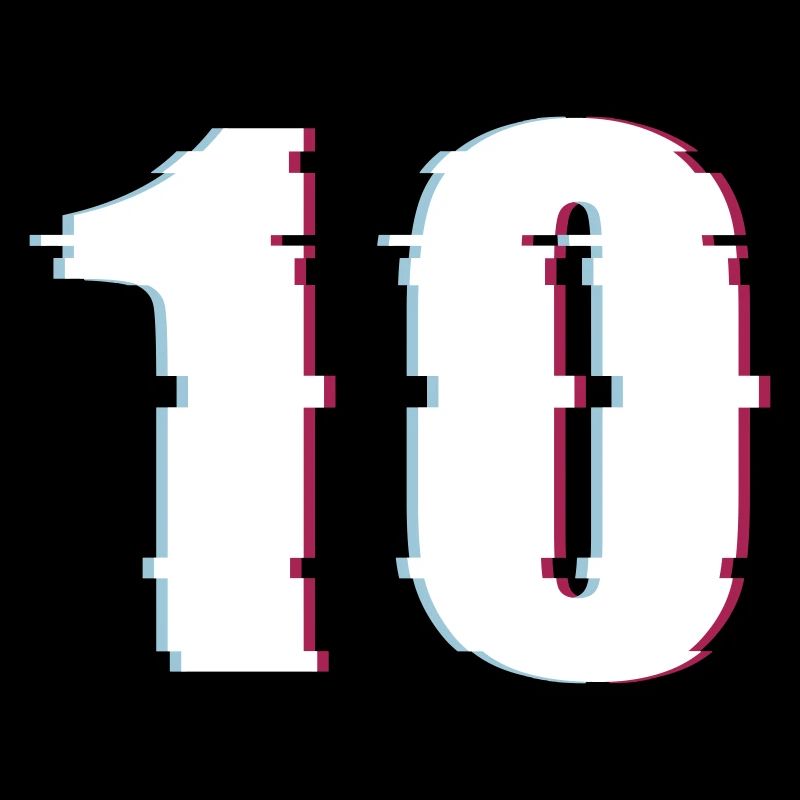 10 Ten Number Effect Distorted Number