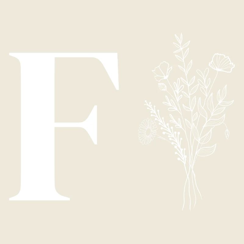 Minimalistische Blumen