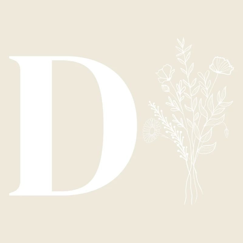 Lette d fleurs minimalistes