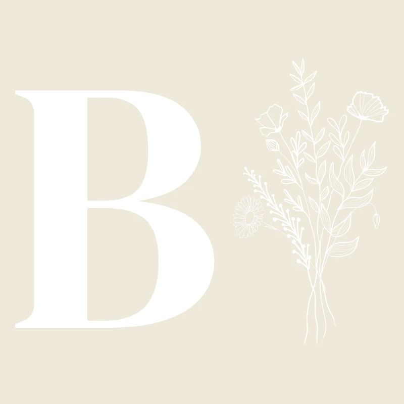Minimalistische Blumen
