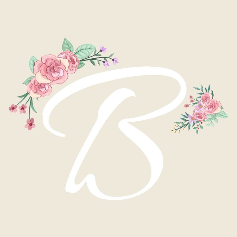 Lettre b fleurs
