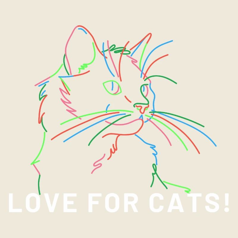 Cat art lines
