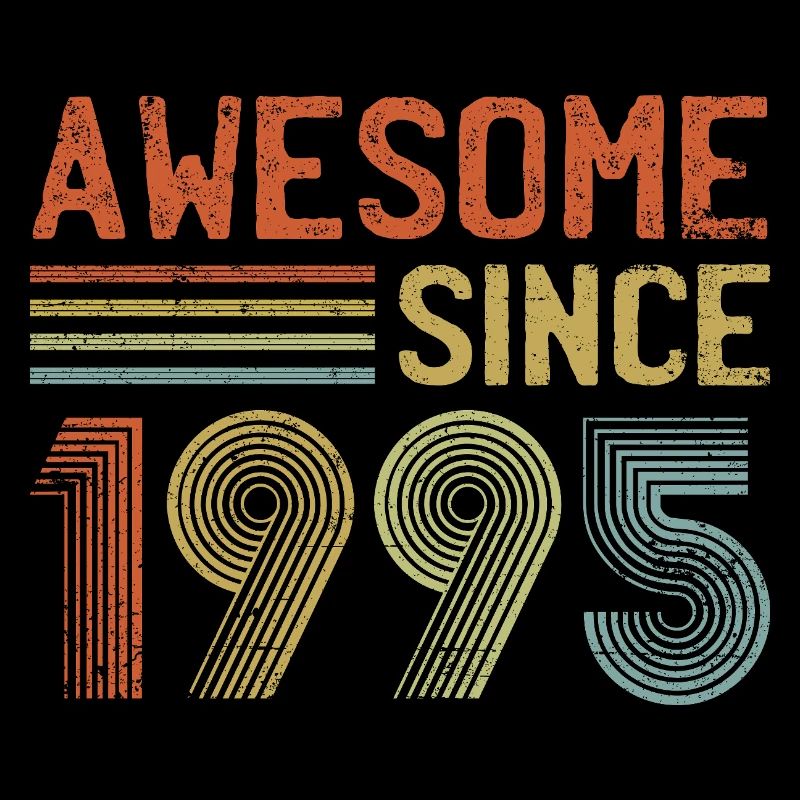 Awesome Since 1995" – Retro Vintage 30. Geburtstag