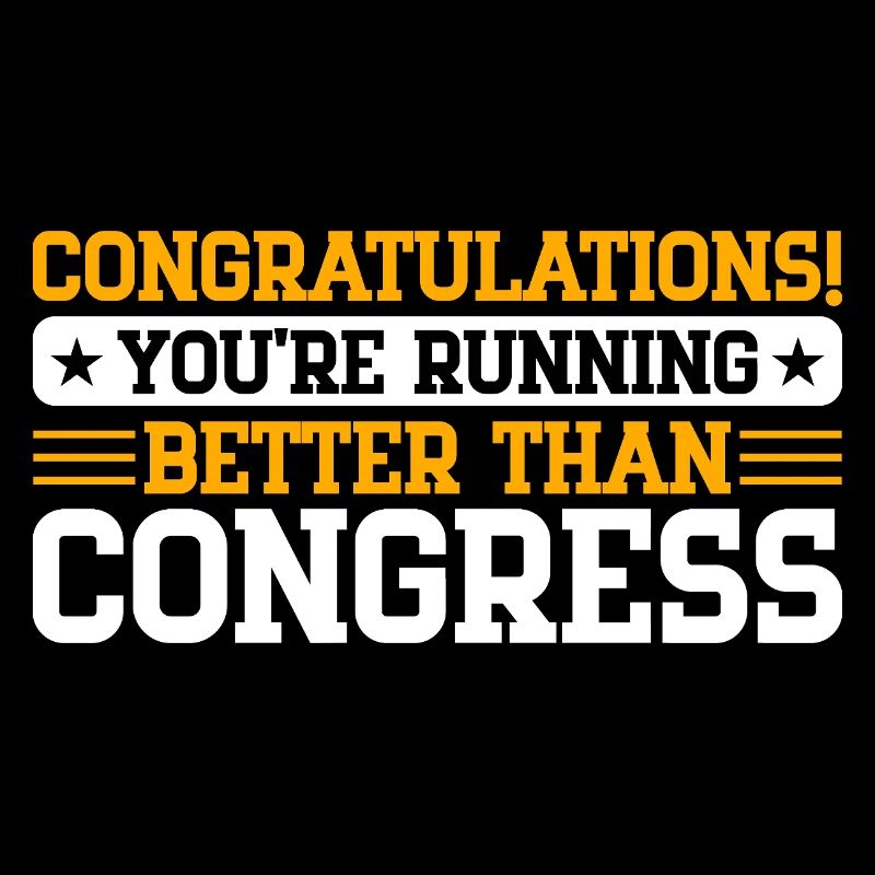 Running Congratulations Better Than Congress Gift