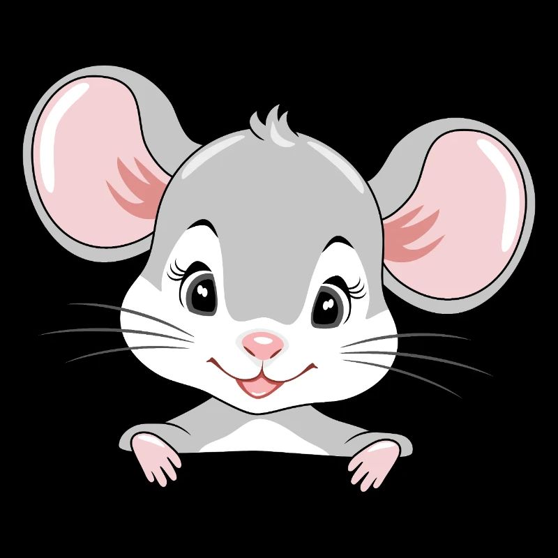 Mignon bébé souris qui regarde