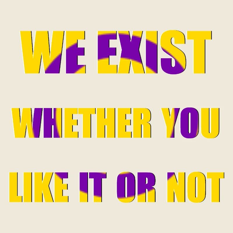 We Exist - Intersex Flag