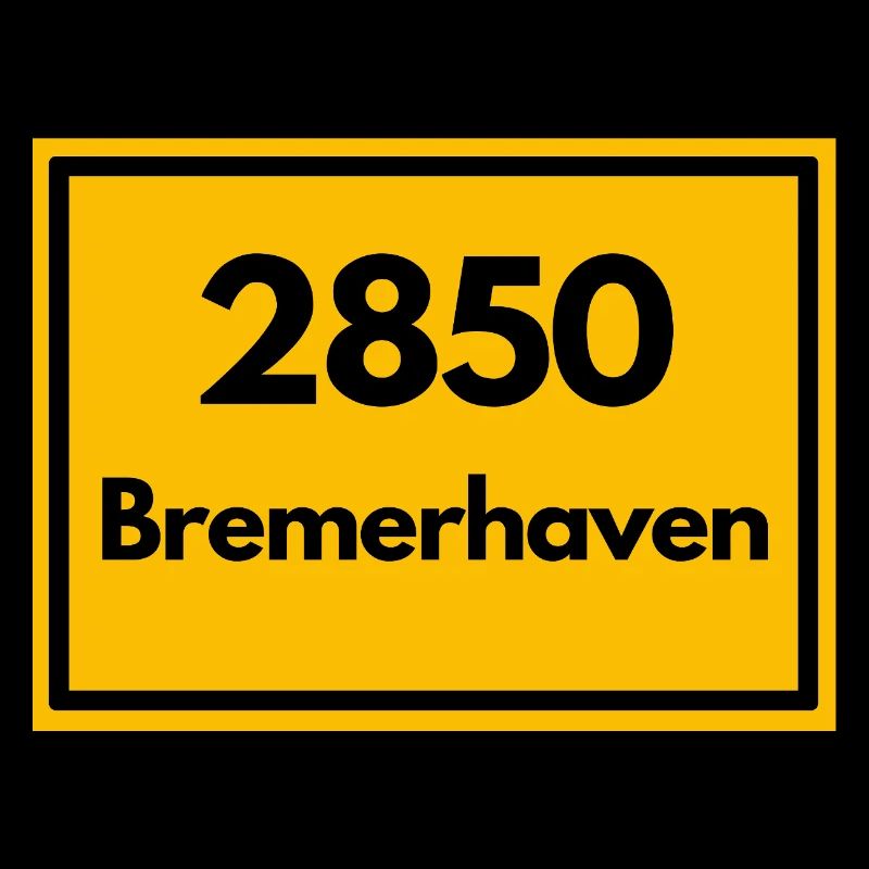 Panneau de lieu - puis ancien code postal 2850 BREMERHAVEN