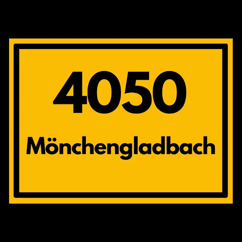 Place sign - then old zip code 4050 MÖNCHENGLADBACH