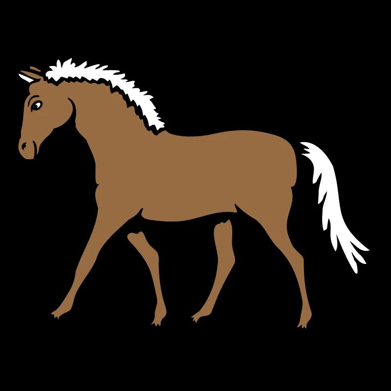 Pferd läuft geht Reiter Cartoon reiten süß Comic