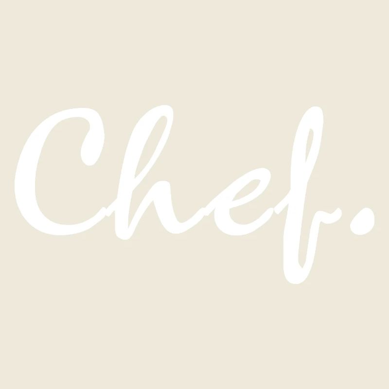 Kochtypografie Worttext kulinarisches Geschenk