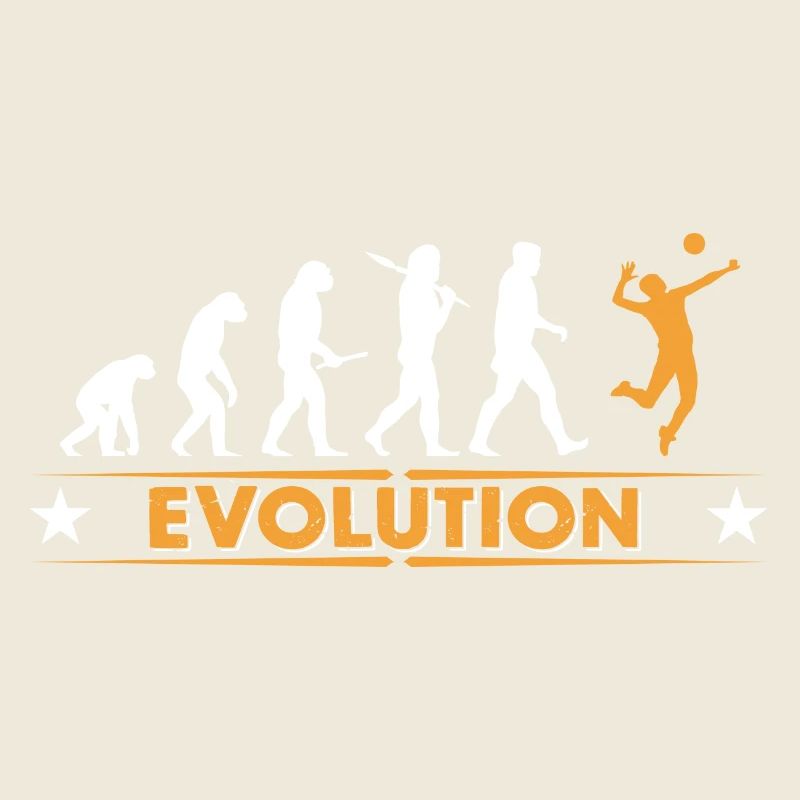 Volleyball Evolution - orange/weiss