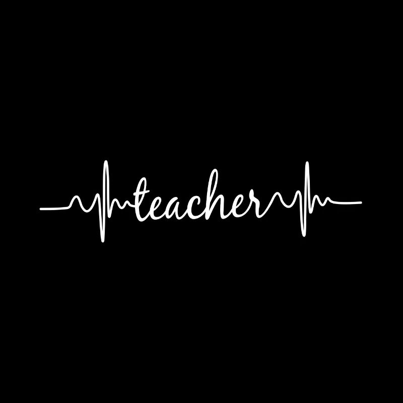 Herzschlag EKG Lehrer Teacher Schule Geschenk