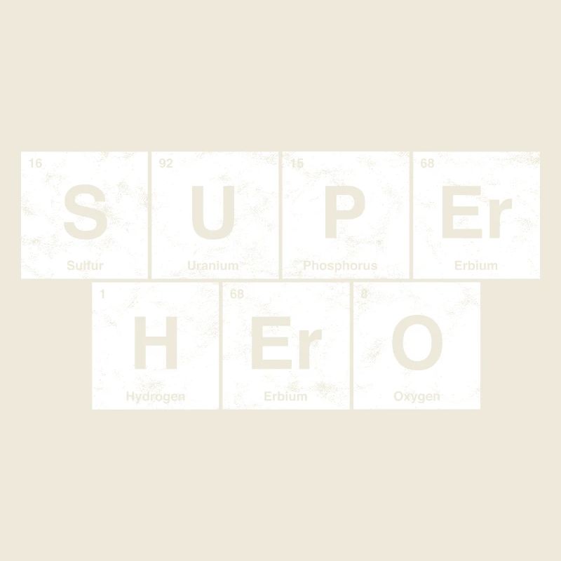Nerdiger Superheld! Periodensystem der Elemente