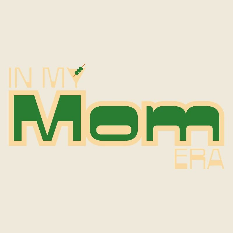 À l’époque de ma mère – Déclaration de maman rétro en vert