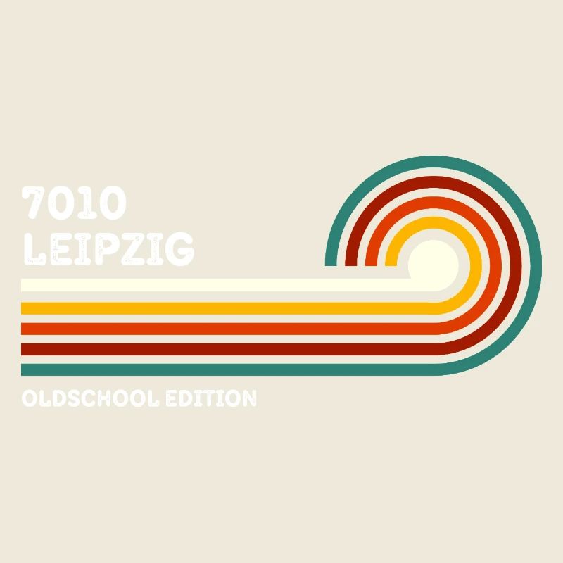 Chemise rétro Leipzig 7010 Code postal Vintage