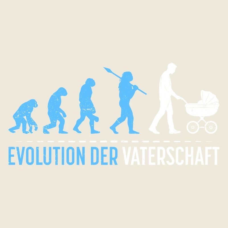 Werdender Vater EVOLUTION DER VATERSCHAFT Lustig