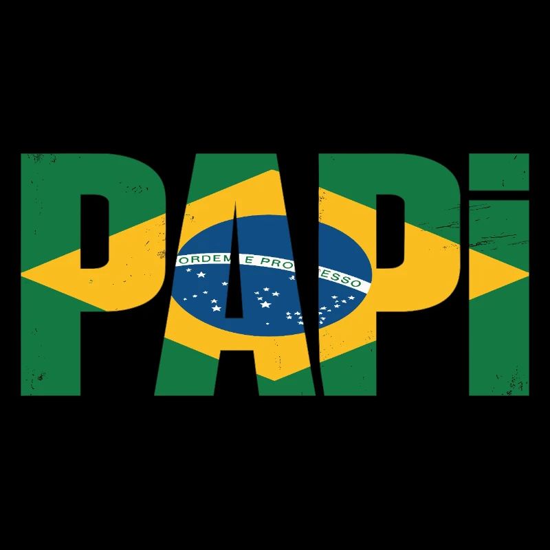 Drapeau Daddy Brésil – Cadeau pour les pères