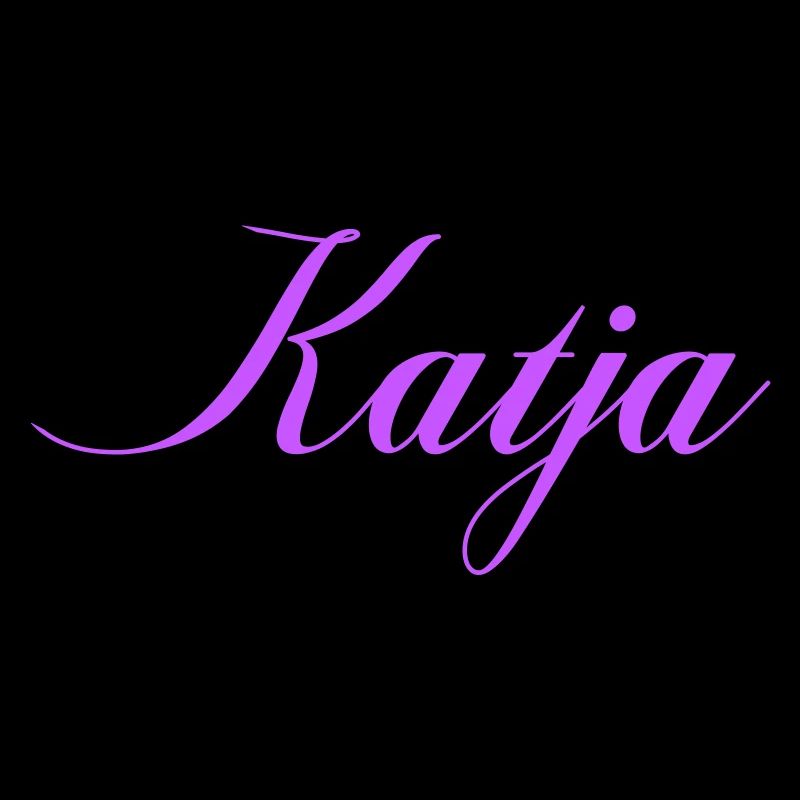 Name Katja in the Lavender Script