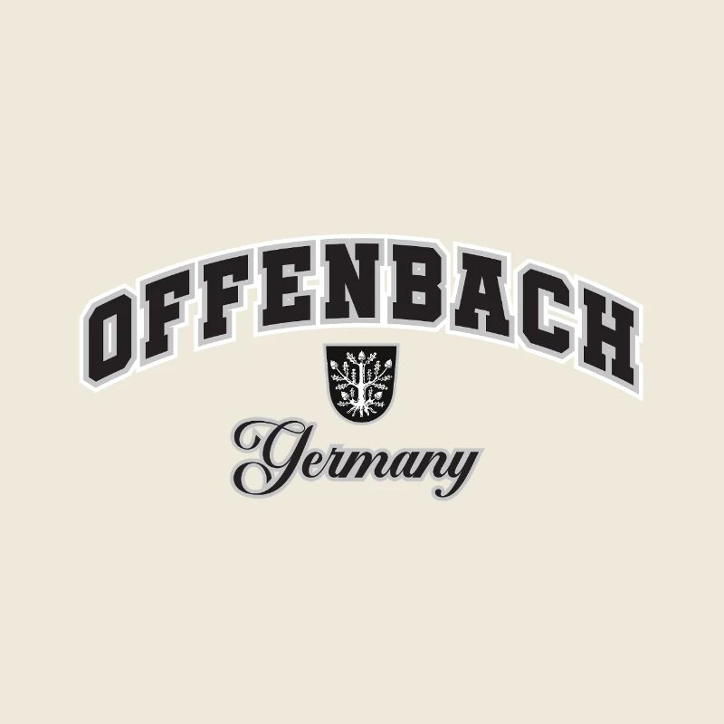 Offenbach, Germany, Crest Typography