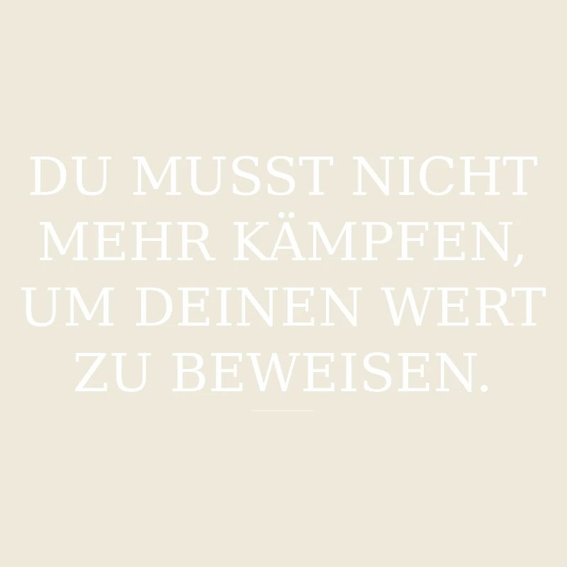 Wert statt Kampf Typografie