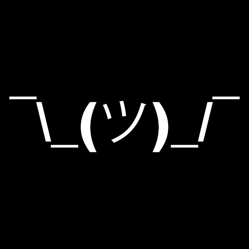 Shrug Face - Einfach schön Schulterzucken