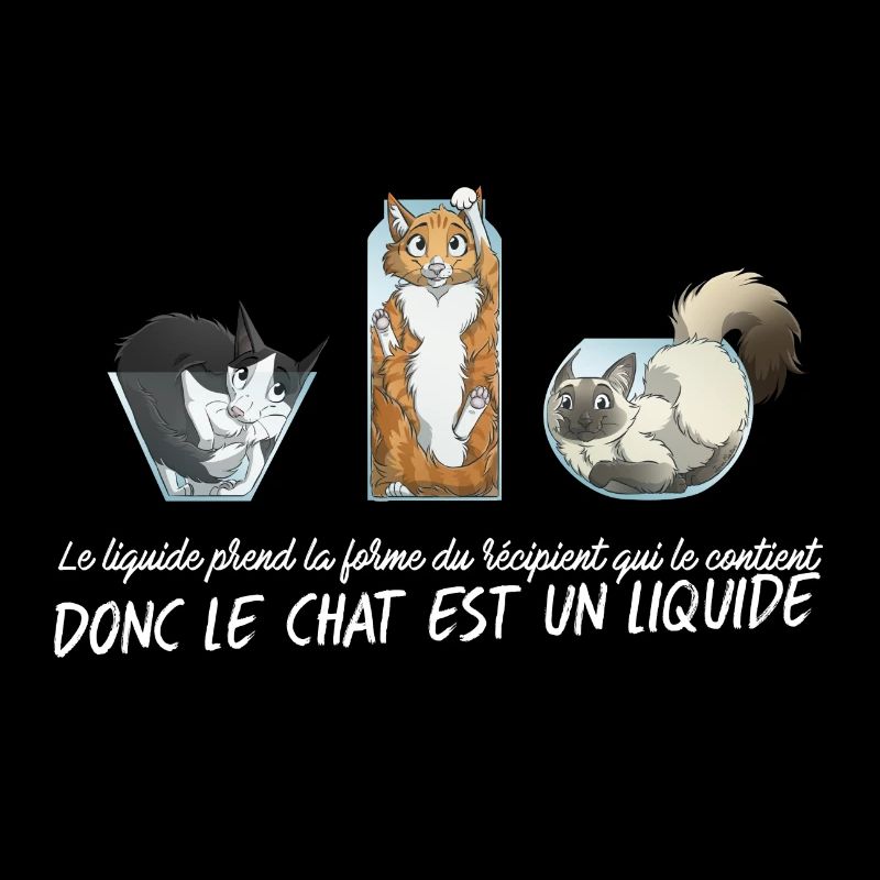 Chat Liquide - Blanc