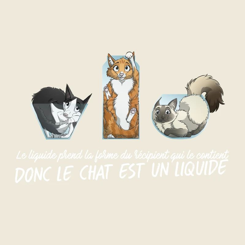 Chat Liquide - Blanc