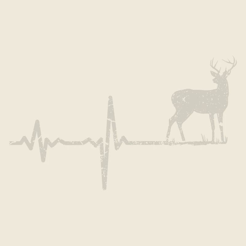 Geschenk Heartbeat Hirsch