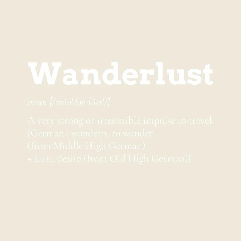 Wanderlust Fernweh Geschenk Backpacker Urlaub
