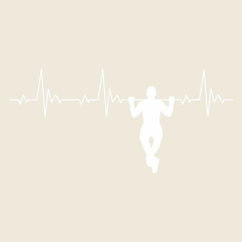 Calisthenics pull-up heartbeat street workout