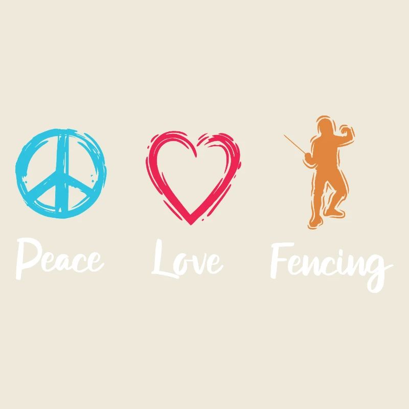 Frieden Liebe Fechten