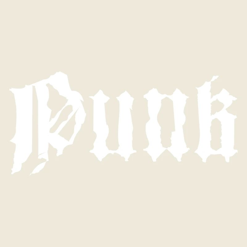 Conception typographique punk grunge gothique