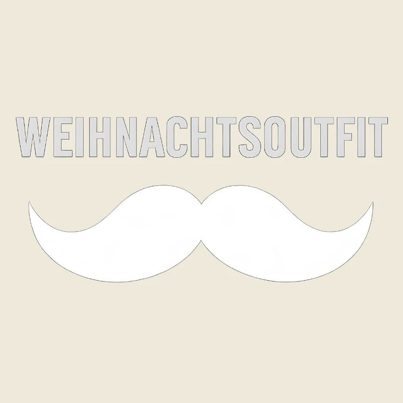 Weihnachtsoutfit mit Schnurrbart