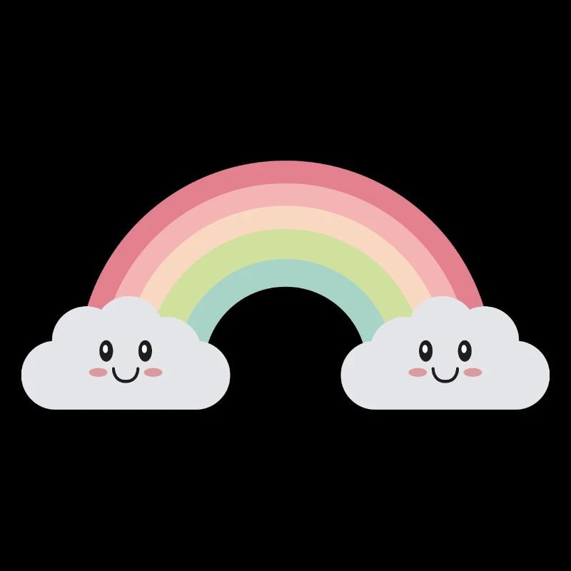 Rainbow clouds