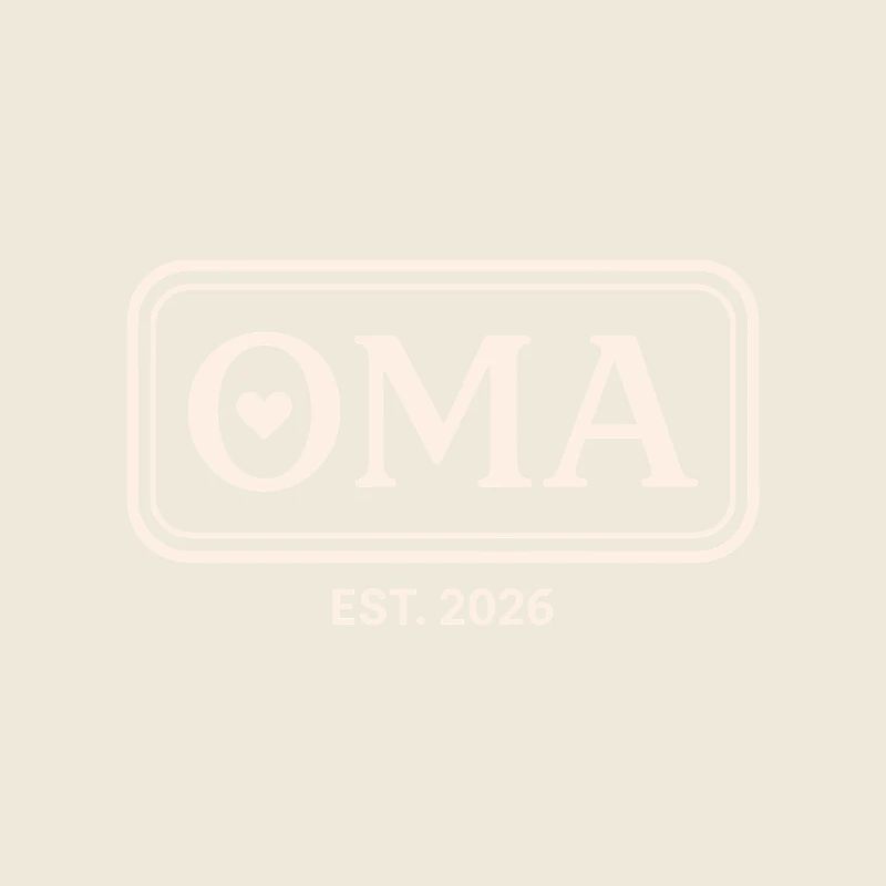 OMA EST. 2026 Stolze Großmutter Ankündigung