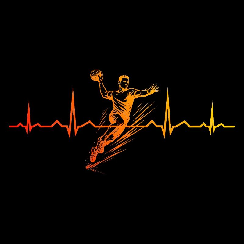 Message clair de handball pour hommes