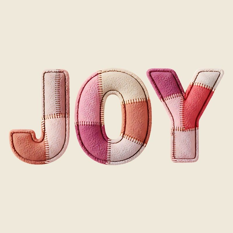 Joy Freude Patchwork Geschenk Frauen