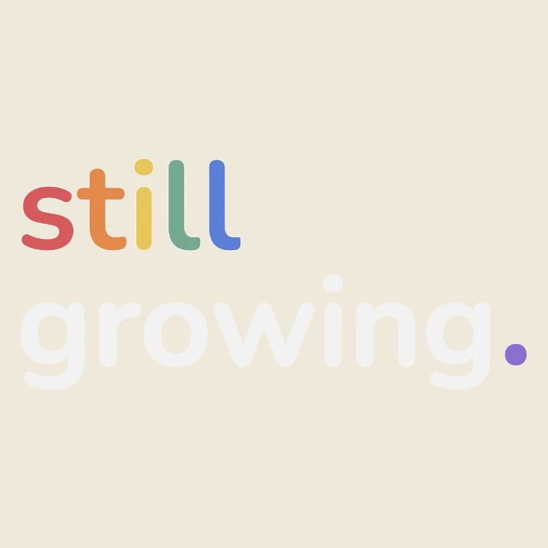 Still Growing Pride Regenbogen minimalistisch