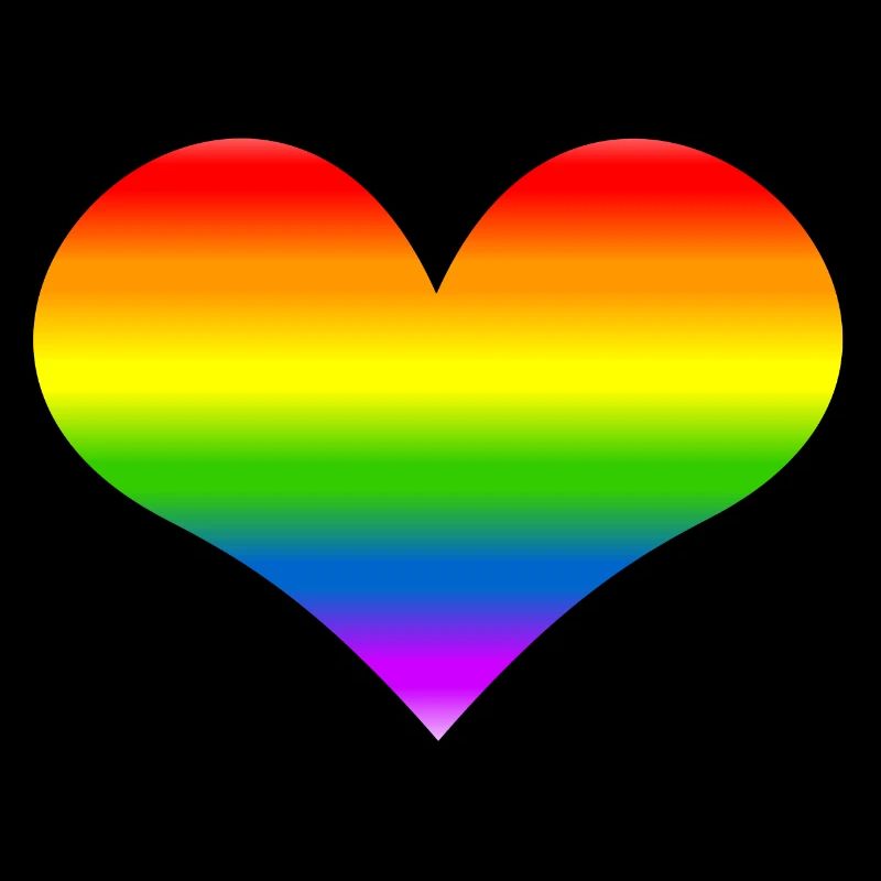 Regenbogen-Herz-Regenbogen