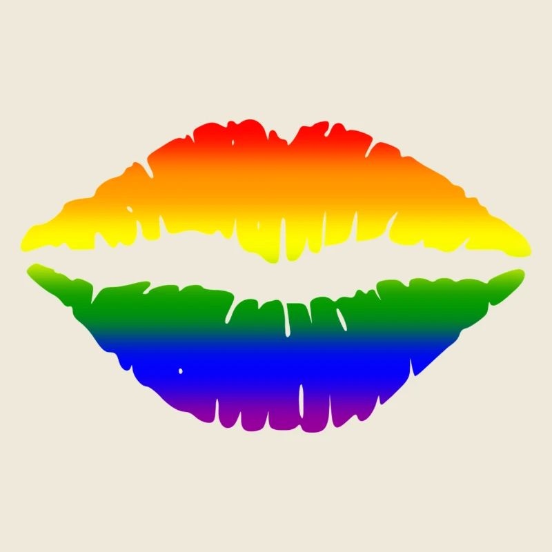 Regenbogen-Lippen