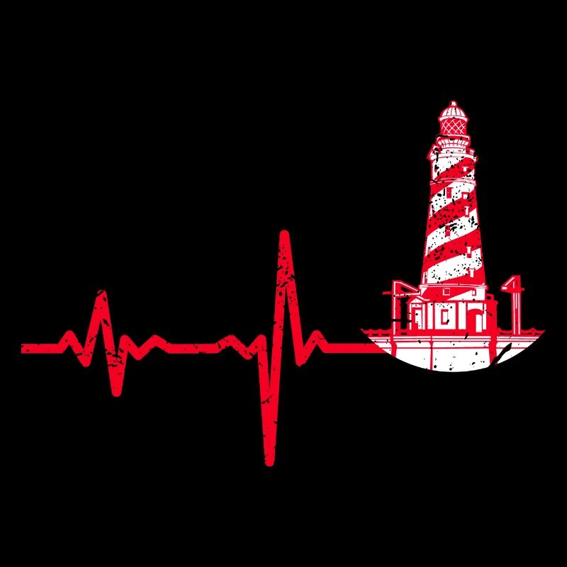Geschenk Heartbeat Leuchtturm