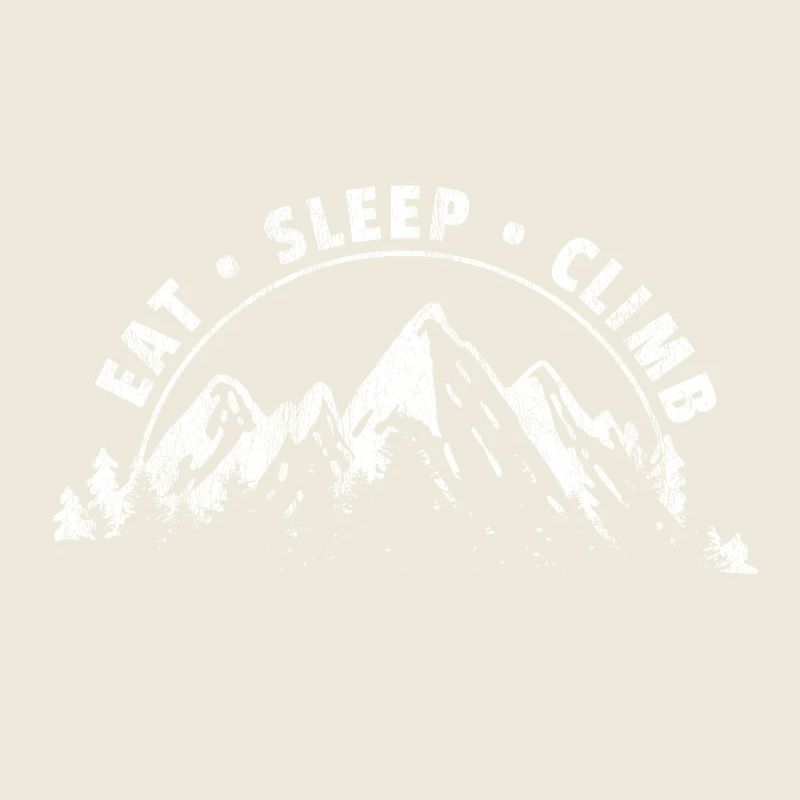 Eat Sleep Climb Geschenk Kletterer Berg Mountain