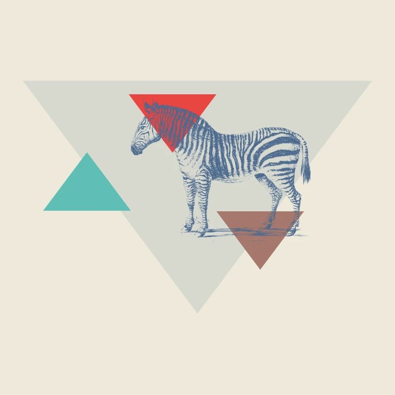 Conception de triangle de zèbre