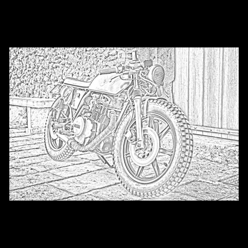 Motorradskizze