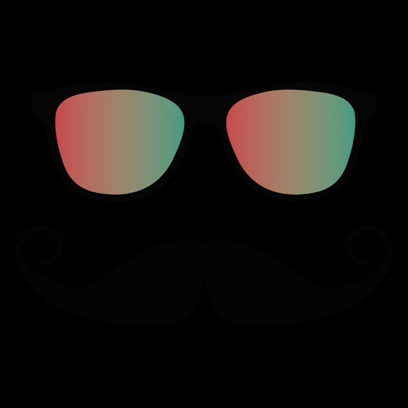 Sonnenbrille mit Schnauzbart
